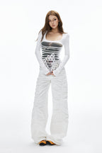 Sloane Cutout Print Top