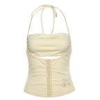 Women's Halter Cutout Crop Top