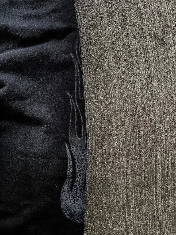 Unisex Wide Leg Streetwear Pants With Embroidery Print