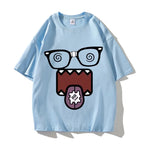 Domo Kun Funny Meme T Shirts Men's Women High Quality Cotton Casual Tee Shirts Short Sleeve Summer T-shirt Tops Streetwear