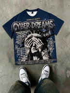 Men's summer Statue of Liberty Gothic T-shirt, soft and comfortable, round neck, suitable for everyday wear. - ＤＡＥＬ