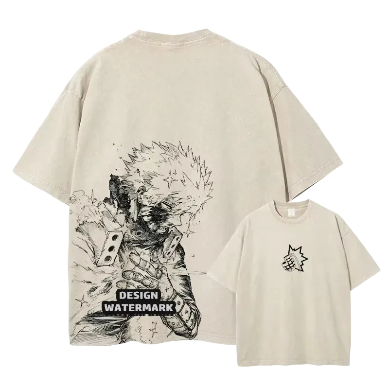 2026 New Anime Midoriya Izuku Men summer 100 cottonT Shirt My Hero Deku Tops Tees Manga unisex comfortable casual - ＤＡＥＬ