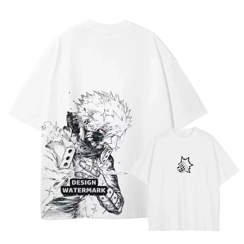 2026 New Anime Midoriya Izuku Men summer 100 cottonT Shirt My Hero Deku Tops Tees Manga unisex comfortable casual - ＤＡＥＬ