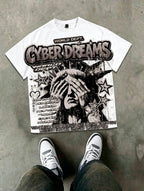Men's summer Statue of Liberty Gothic T-shirt, soft and comfortable, round neck, suitable for everyday wear. - ＤＡＥＬ