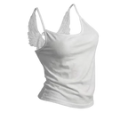 Angel Wings Vest 3D Embossed Wings Embroidery Spaghetti Strap Vest Y2K Women Gothic Fashion Summer Sexy Slim Backless Short Top - ＤＡＥＬ