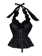 Y2K Lace-Up Camisole Top With Bow Detail For Women - ＤＡＥＬ