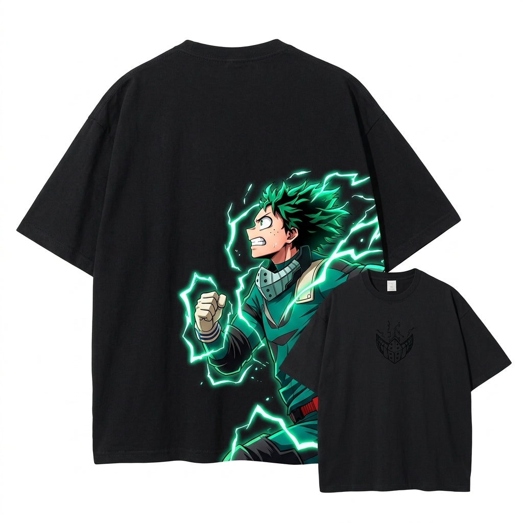 2026 New Anime Midoriya Izuku Men summer 100 cottonT Shirt My Hero Deku  Tops Tees Manga unisex comfortable  casual